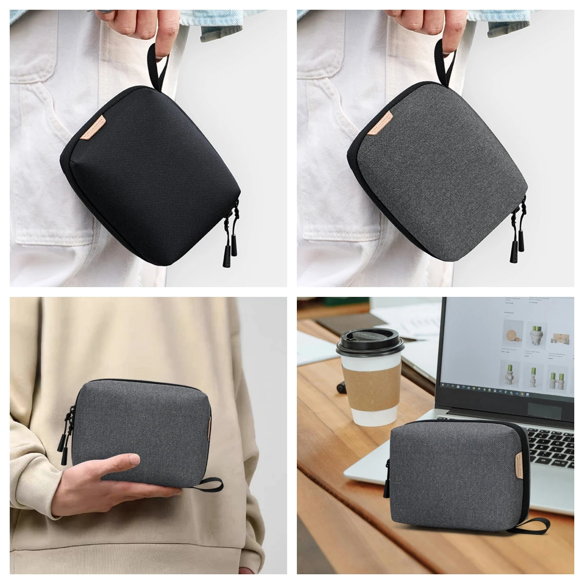Travel Electronics Organizer Bag – Portable Cable, Charger & Power Bank Storage